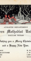 1933 Athletic Department Christmas Card