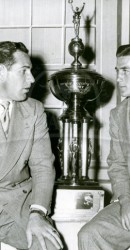 1949 Steve Suhey and Doak Walker after 1-1-49 Cotton Bowl Game