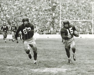 1949 Zohn Milam Blocking For Johnny Champion Against Notre Dame