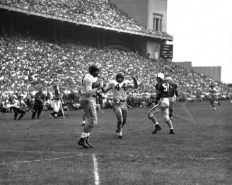 1950 Benners To Ben White For Winning TD At Ohio State With Kyle Rote Cheering