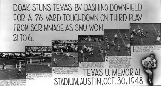 1948 Doak Going All The Way On Third Play Of Game In Austin