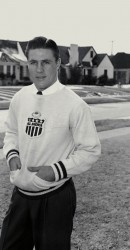 Doak In His All American Sweater