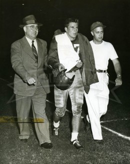 1949 Doak Comes Back Out On Field After Being Knocked Out By Rice