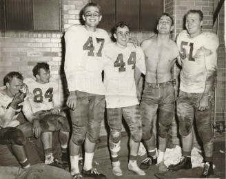 1951 Benners, Norton, Forrester, and Hightower After Great Win Over Irish