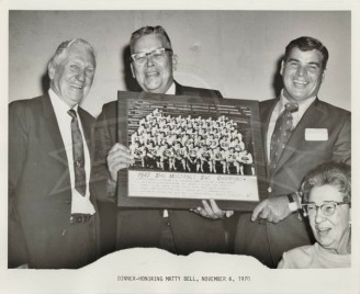 1970 Coach Bell, Earl Cook, Bob Ramsey, And Mrs. Bell
