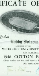 Bob Folsom 1948 Cotton Bowl Game