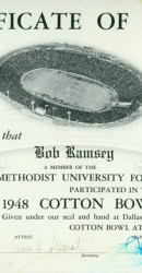 Bob Ramsey 1948 Cotton Bowl Game