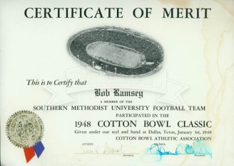 Bob Ramsey 1948 Cotton Bowl Game