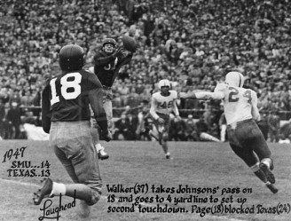 Doak’s Great Catch In 1947 Against Texas