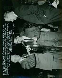 Coach Bell, Lester Jordan, & President Tate