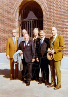 1931 SWC Champs – Back Row L-R Neeley, Browning, Smith, Koontz, Riley, And Kattman In Front