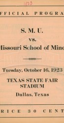 1923-SMU vs. Missouri School Of Mines