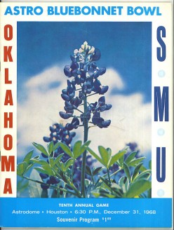 1968-SMU vs. Oklahoma – Astro Bluebonnet Bowl