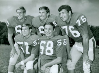 Top L-R Keith Cupples, Que Brittain, Bill Jackson.  Bottom L-R Stan Poulos, Kemp McMillan. 1969-70