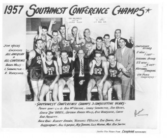 1956-57 SWC Men’s Basketball Team Champs