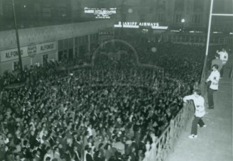 1949 Pep Rally at Baker Hotel in Downtown Dallas