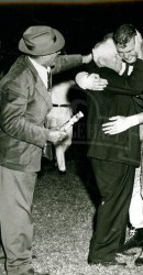 1953 Don “Tiny” Godd and Father Overcome after Ponies Beat Rice 12-7