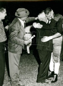 1953 Don “Tiny” Godd and Father Overcome after Ponies Beat Rice 12-7