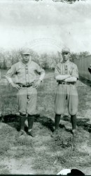 Runner & 3 Baseball Players c. 1920