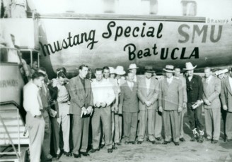 SMU Football Team ca. 1920 Away Game vs. UCLA