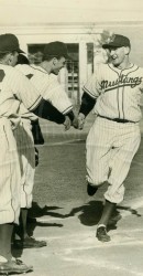 Rick Herrscher Being Congratulated After Homerun