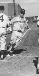 Jim Payne Greeting Bob Boggan After Boggan’s Homerun